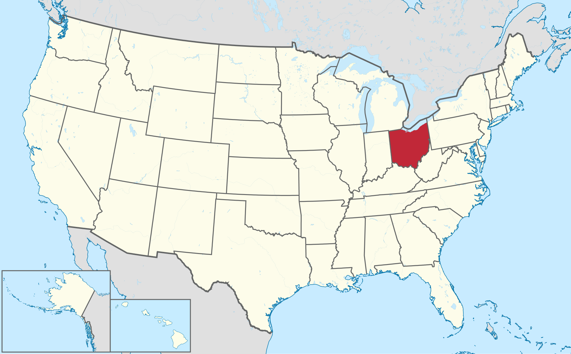 Ohio State Map
